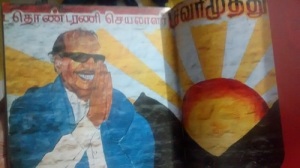 Political graffiti in Chennai