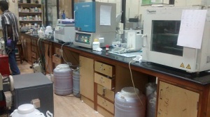 Lab equipment used in the research process
